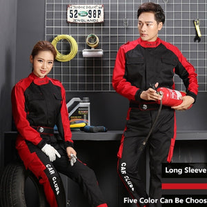 Auto Repair Work Clothes Long Sleeve Suit Auto Repair Clothing Autumn Top Auto Beauty Repair Car Wash Durable Breathable